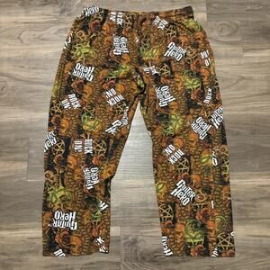 Vintage Guitar Hero Pajama Pants Men's Size L Video Game Activision Lounge AOP